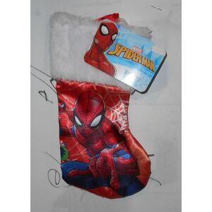 Marvel Spider-man Mini Red 8" Satin Christmas Stocking by Ruz